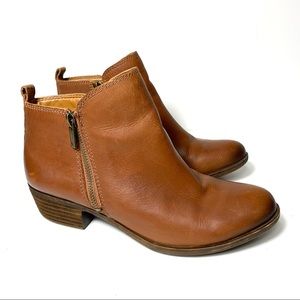 Lucky Brand Basel Brown Ankle Booties Size 9